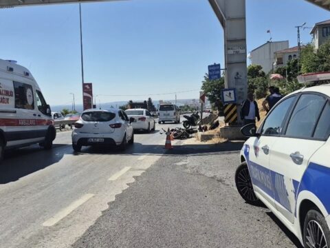 Büyükçekmece’de otomobille çarpışan motosikletin sürücüsü öldü
