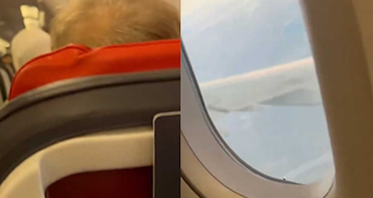 Istanbul ucaginda panik anlari firtinaya havada yakalandilar VFLyQtuN